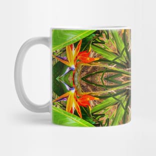 Canna flower pattern resembling the beak of a bird Mug